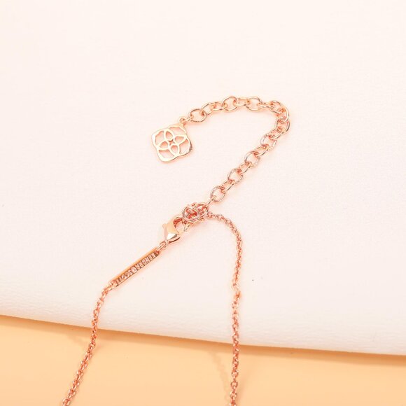 NEW Kendra Scott Elisa Rose Gold Ivory Pearl Necklace - Picture 3 of 3